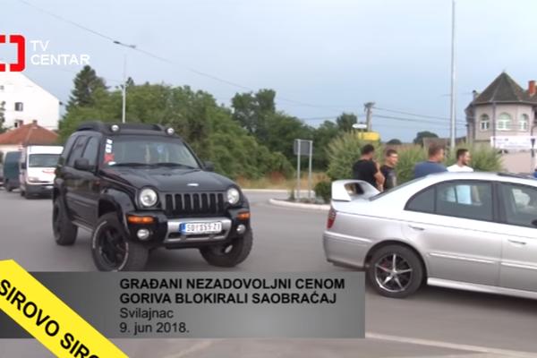 PROTESTI ZBOG CENE GORIVA: Svilajnčani nastavili da zaustavljaju vozila i blokiraju put (VIDEO)
